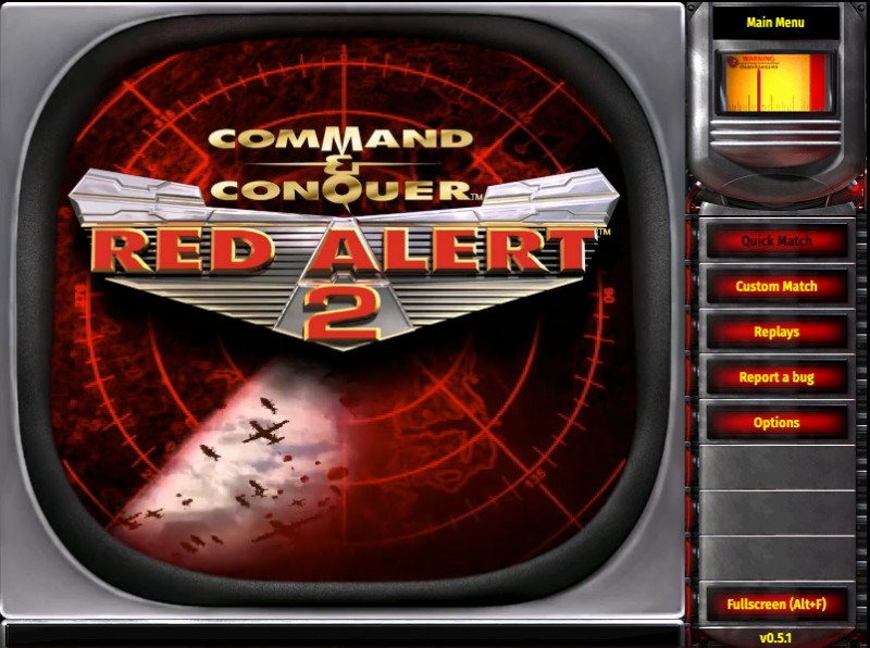 紅色警戒2網頁線上版遊戲畫面